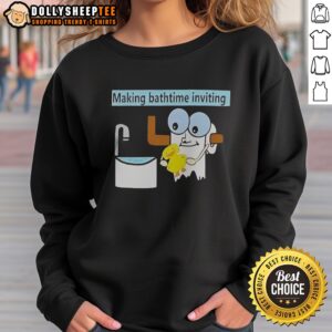 Premium No Face Spirited Away Bathhouse Rubber Duck Making Bathtime Inviting Sweatshirt in cozy fabric