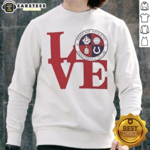 Pretty Redcar Athletic Football Club Love Logo Emblem Football Sport Fan Soccer Club sweatshirt displayed on a neutral background