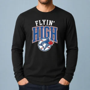 Hot Toronto Blue Jays Flyin High Logo Long Sleeve Shirt
