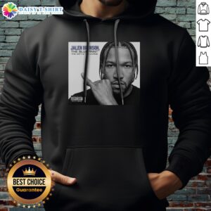 Funny Jalen Brunson New York Knicks NBA Champions 2026 The Blueprint The Gift The Curse Hoodie in navy blue with bold white and orange text