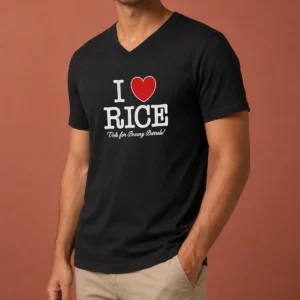 Premium I Love Rice Vote For Benny Barrels V-Neck Shirt