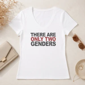 Premium There Are Only Two Genders V-Neck Shirt