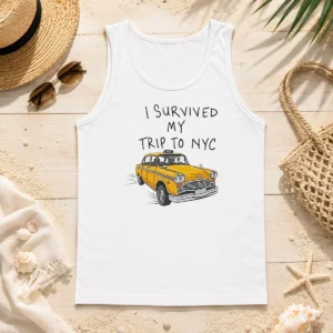 Original NYC Vacation I Survived My Trip To Yellow Taxi Tank Top