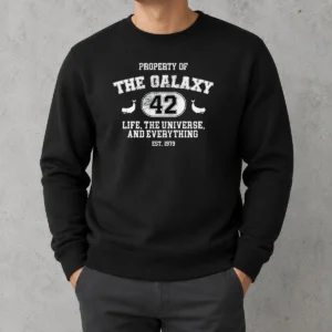Awesome Property Of The Galaxy 42 Life The Universe And Everything Est 1979 Sweater