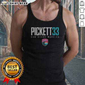 Hot San Diego Wave FC Pickett 33 San Diego Wave FC Soccer League Tank top featuring vibrant colors and team logo