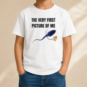 Good The Very First Picture Of Me Sperm With Beer Mug Kids T-Shirt