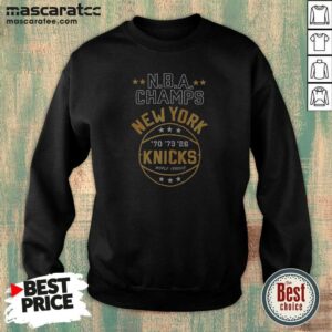 Nice New York Knicks NBA Champs New York Knicks Denim Badge Sweatshirt