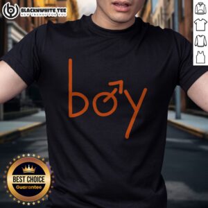 Official Boy Gender Symbol Icon Shirt featuring a classic blue gender symbol on a comfortable casual tee