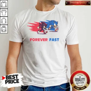 Top Shadow The Hedgehog Forever Fast Cartoon shirt optimized for a comfortable fit with vibrant graphic print
