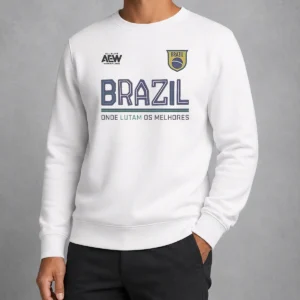 Funny AEW Tournament Soccer Collection Brazil Onde Lutam Os Melhores Sweater