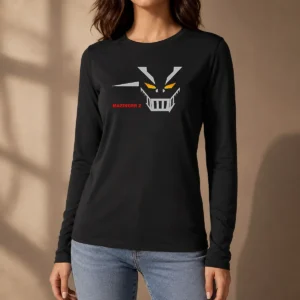 Nice Mazinger Z Robot Face Logo Long Sleeve Shirt