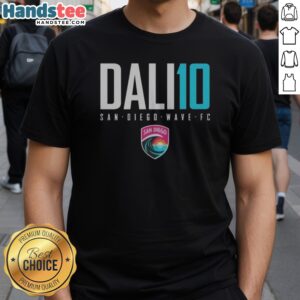 Awesome San Diego Wave FC DALI 10 San Diego Wave FC Shirt displayed on a clean background