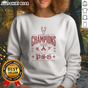 Funny Champions League Champion PSG Paris Est Magique 2025 2026 Sweatshirt featuring bold graphics and vibrant colors.