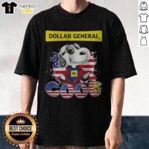 Nice Snoopy Woodstock Peanuts Dollar General Dg Cool Shirt featuring a playful graphic design.