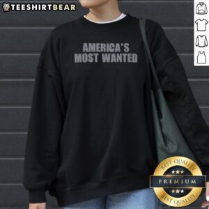 Pretty America'S Most Wanted Sweatshirt in cozy fabric with bold graphic print