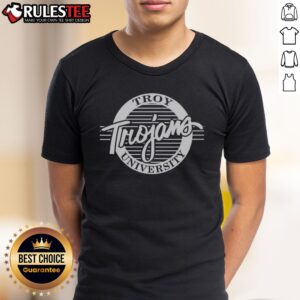 Original Troy University Trojans Logo Sports Fan University Shirt featuring the iconic Trojans logo.