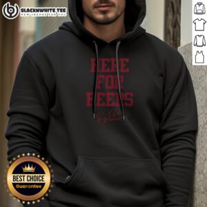 Official Raegan Beers 15 Oklahoma Sooners Here For Beers Text Signature Hoodie
