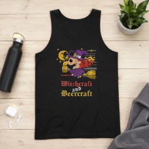 Nice Witchcraft And Beercraft Tank Top