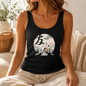 Good Peanuts Charlie Brown Friends Japan Mens Tank Top