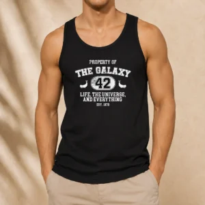 Awesome Property Of The Galaxy 42 Life The Universe And Everything Est 1979 Tank Top