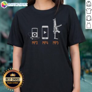 Good MP3 MP4 MP5 Ladies Shirt featuring a comfortable fit and trendy design.