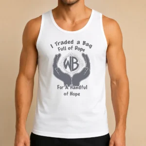 Funny Warbux Anonymous I Traded A Bag Full Of Dope For A Handful Of Hope Tank Top
