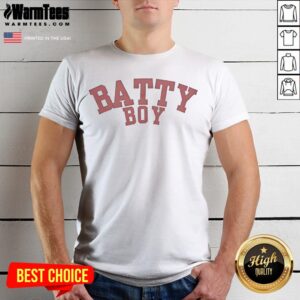 Original Destin Conrad Batty Boy Pride shirt in classic fit, featuring bold colorful pride graphic on front