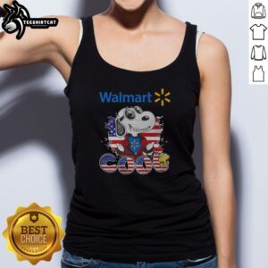 Good Snoopy Woodstock Peanuts Charles M Schulz Walmart Cool United States Of America Tank top in a vibrant design.