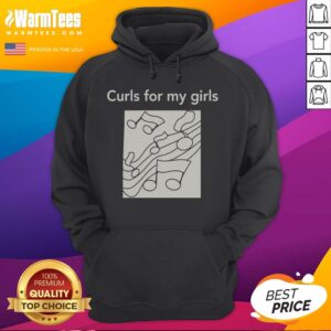 Top Curls For My Girls Music Notes hoodie featuring vibrant music note graphics.