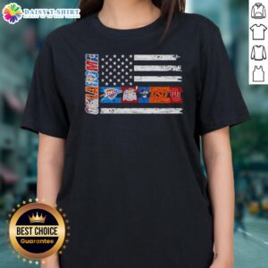 Nice Oklahoma Sport Teamsthunder Tulsa Oilers State Cowboys Sooners USA Independence Day Ladies Shirt