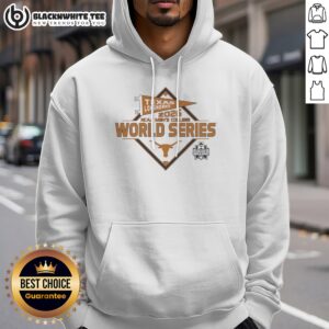 Official Texas Longhorns 2026 NCAA College World Series Omaha Baseball Hoodie featuring team colors and logo