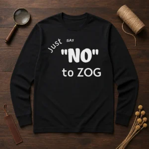 Top Randy Weaver Just Say No To Zog Long Sleeve Shirt