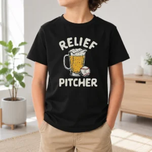 Official Relief Pitcher Beer Mug Baseball Kids T-Shirt