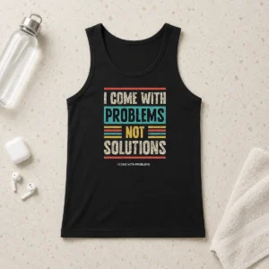 Official I Come With Problems Not Solutions Tank Top