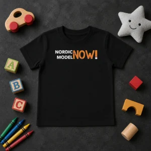 Awesome Nordic Model Now! Slogan Kids T-Shirt