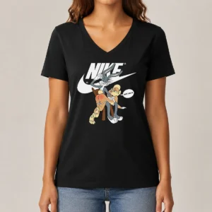 Original Nike Bugs Bunny Spanking Lola V-Neck Shirt