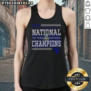 Original 2026 West Virginia Mountaineers NCAA Baseball National Champions tank top in navy blue for fans