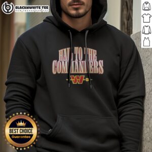 Pretty Hail To The Commanders Washington Commanders NFL Slogan Design Logo Hoodie featuring bold team graphics