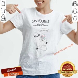 Pretty Anya Forger And Bond Spy X Family World Peace Depends On The Forgers v neck optimized design for apparel