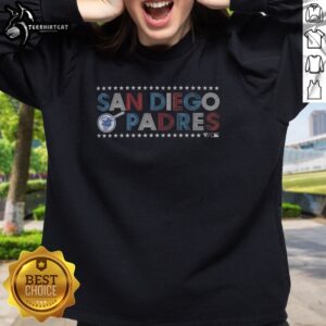 Awesome San Diego Padres Independence Day Macy Star Spangled Retro Sweatshirt featuring vibrant patriotic colors
