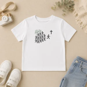 Funny Wearicy Jesus Over Money Graphic Kids T-Shirt