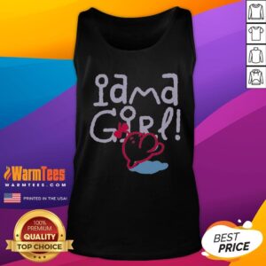 Premium Mr Saturn Earthbound And Mother 3 I Am A Girl tank top featuring a sleeveless design with bold graphic print