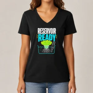 Nice Reservoir Ready Hydroponic Lettuce V-Neck Shirt