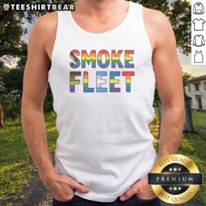 Official Smoke Fleet Happy Pride Month Tank top featuring vibrant pride colors and a comfortable fit.