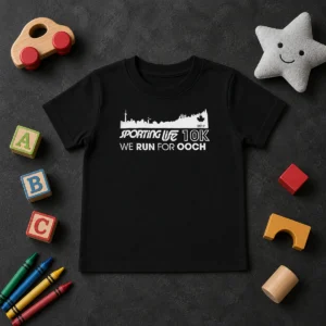 Official Sporting Life 10k We Run For Ooch Kids T-Shirt