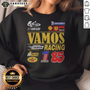 Original Vamos Racing Team Championship Vamos Racing 85 Vamos World Vm Std sweatshirt displayed on a neutral background