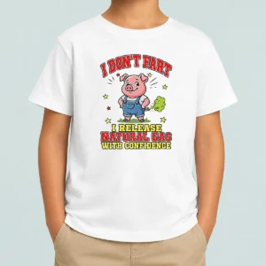 Top I Dont Fart I Release Natural Gas With Confidence Kids T-Shirt