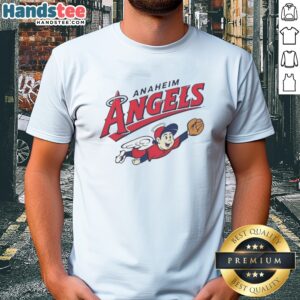 Top Anaheim Angels Los Angeles Angels Shirt displayed on a clean background, showcasing vibrant team colors and logo.