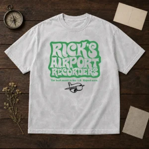 Premium Tom Petty Rick'S Airport Recorders The Best Round Washed T-Shirt