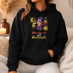 Pretty Witchcraft And Beercraft Hoodie